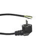 Noxion Power Câble d’alimentation Noir - Schuko Europlug + Extrémités ouvertes - 2m - 3 pole 0,75mm2