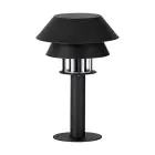 Eglo Lampadaire extérieur Chiappera Acier Noir | 800mm - IP54 - Convient pour 1x E27