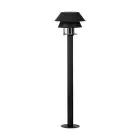 Eglo Lampadaire extérieur Chiappera Acier Noir | 330mm - IP54 - Convient pour 1x E27